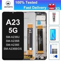 ราคา 6.6 LCD สําหรับ Samsung Galaxy A23 5G A236 SM-A236B จอแสดงผล Touch Screen Digitizer Assembly พร้อมกรอบเปลี่ยน (41116870606)