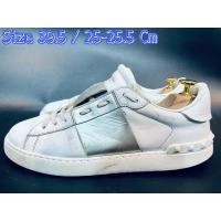 ราคา Valentino Open Sneakers in White Leather With Silver (16159772608)