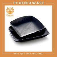 ราคา จานเหลี่ยมเบี้ยว 9.3 นิ้ว เมลามีน สีดำ Phoenix F151190 (5342953822)