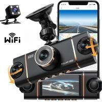 ราคา 4-Channel 360 องศา Dash Cam สําหรับรถยนต์ WIFI APP รถ DVR 1080P 4 เลนส์กล้อง Video Driver Recorder กล้องมองหลังสําหรับ Vehich (45200102026)