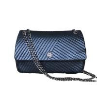 ราคา Elegance กระเป๋าสะพายหนังแท้สีดำ (17484479274)