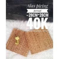 ราคา แผ่นรองจานสี่เหลี่ยมผักตบชวา (5485943904)