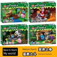 ราคา minecraft lego minecraft Minecraft Melon Farm Chicken House Toy Minifigure (53802769834)