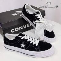 ราคา CONVERSE ONE STAR PRO SUEDE OX BLACK หนังกลับสีดํา⭐ +พร้อมกล่อง ✔⭐ (13906699582)