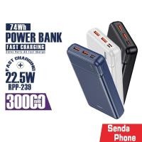 ราคา พาวเวอร์แบงค์ แบตสำรอง รุ่น RPP-239 ชาร์จเร็ว 22.5W ความจุแบตเตอรี่ 30000mAh ไฟLED แสดงแบตเตอรี่ (13655311692)