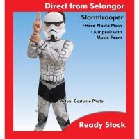 ราคา ใหม่! Stormtrooper เครื่องแต่งกายเด็ก Star Wars Kosstum Budak Superhero Kossum Jumpsuit ฮาโลวีน (46453633011)
