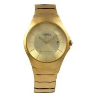 ราคา Technos Men's Watch Date T9687GC Gold (43056311433)