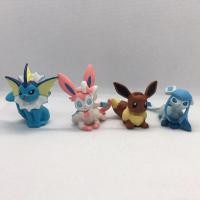 ราคา ฟิกเกอร์ โมเดล โปเกมอน อีวุย ของแท้ สูง 1.5-2.2 นิ้ว Eevee Eeveelution Pokemon Figure Set Takara Tomy (18201135924)