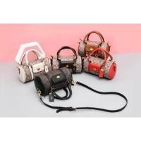 ราคา coach2019 โค้ชโค้ชโบว์ลิ่งกระเป๋ากลอง Barrel78809 79205 (6907081564)