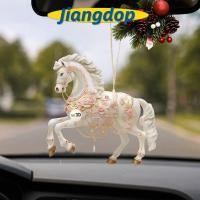 ราคา JIANG คริสต์มาสแขวนจี้, สีขาวม้ากระเป๋าจี้ Charms รถม้าจี้, 2D แบนอะคริลิคเครื่องประดับต้นคริสต์มาส Navidad Decor (49703453841)