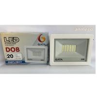 ราคา GATA โคม LED ฟลัดไลท์ สปอร์ตไลท์ รุ่น Slim Series DOB ขนาด 20 W แสงขาว กรอบขาว (25111715456)