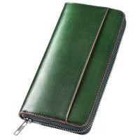 ราคา Men's Wallet in Tochigi Leather Long Wallet Genuine Leather Large Capacity YKK Zipper Wallet made by (57252952945)