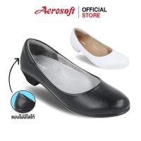 ราคา Aerosoft (แอโร่ซอฟ) รองเท้าคัชชูพยาบาลเพื่อสุขภาพ สีดำ สีขาว รุ่น CW3433 (56450791527)