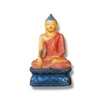 ราคา พระปางมารวิชัย พระปางสะดุ้งมาร ปางชนะมาร พระไม้แกะสลัก แกะสลักจากไม้สักทอง สูง12นิ้ว หน้าตัก6.5นิ้ว พร้อมส่ง!!! (44051929094)