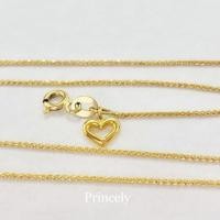 ราคา สร้อยข้อมือทองเคแท้ 9k ลายสีเสาพร้อมจี้หัวใจ (2632684126)