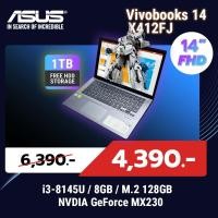 ราคา Asus vivobook 14 X412FJ / i3-8145U / 8GB / 14" Full HD / การ์ดจอแยก NVDIA Geforce MX230 (27253608450)