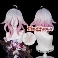 ราคา 【Manmei】LOL Briar Cosplay Wig 42cm Long Silver White Mixed Dark Pink Heat Resistant Synthetic Hair (27303415915)