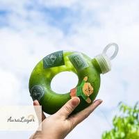 ราคา [AuraLayor] 500ml Creative Donut Sports Water Bottle Fashion Portable Travel Kettle with Strap High Temperature Annular Tea Cup ใหม่ (47501910070)