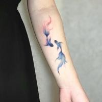 ราคา ♞,♘,♙Lucky Koi โชคดีปีมังกร สติ๊กเกอร์แทททูสีเฉพาะกลุ่ม ดูสูง กันน้ำ ติดทนนาน อินเทรนด์ ใหม่ เล็ก ส (29253565750)