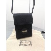 ราคา GUCCI Nylon Leather Black(Gucci Phone bag) New (12199276985)