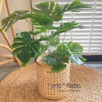 ราคา ตะกร้าไม้สาน ตะกร้าสานทรงกลม ตะกร้าสาน ตะกร้าใส่ของ ตะกร้าใส่ต้นไม้ - แจ่มจักสาน (17123120680)