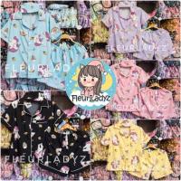 ราคา Freesize & Bigsize ชุดนอนลายยูนิคอร์นลายใหม่ แขนสั้นขาสั้น (1555360503)