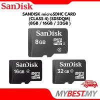 ราคา SANDISK microSDHC CARD (CLASS 4) (SDSDQM) (8GB / 16GB / 32GB) (22743475485)