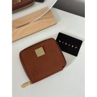 ราคา (ส่งต่อ) กระเป๋าสตางค์ใบสั้น sisley แท้ - สีน้ำตาล หนัง grain สภาพดี✨ (22237768768)