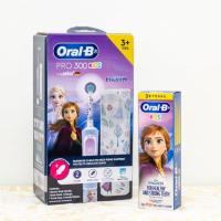 ราคา *แถมยาสีฟัน* Oral B Electric Toothbrush รุ่น Pro 300 KIDS Disney Frozen แปรงสีฟันไฟฟ้าออรัลบีสำหรับเด็ก อายุ 3 ปีขึ้นไป (27064322412)