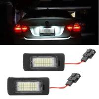 ราคา 2 ชิ้น 24 LED รถจํานวนใบอนุญาตไฟโคมไฟคําเตือนไฟท้าย Reflector ไม่มีข้อผิดพลาดด้านหลัง 12 โวลต์ SMD 3528 สีขาวสําหรับ Audi A4 B8 A5 Q5 S5 TT A1 S4 A6 A7 2008-2013 (42610740188)