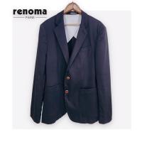 ราคา ❌sold❌RENOMA Jacket Suit สีกรม ผ้า COTTON หนากลาง กระดุมปั๊มโลโก้แบรนด์ (21690067947)