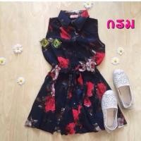 ราคา พร้อมส่ง จัดมาต้อนรับสงกรานต์ก่อนใคร เดรสแขนกุดลายดอกผ้าชีฟ้องใส่สบายไม่ร้อน (11564977)