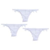 ราคา Annebra กางเกงใน **ยกแพ็ค ถูกกว่า** แพ็ค 3 ตัว ทรงจีสตริง ผ้าลูกไม้ G-String Panty Pack รุ่น AU3-776 สีฟ้าอ่อน (22045676853)