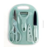 ราคา ⚡️ชุดมีดพร้อมเขียงสีพาสเทล พร้อมส่ง⚡️ เซตเขียงและมีดชุดมีด 4 ชิ้น (17957766234)