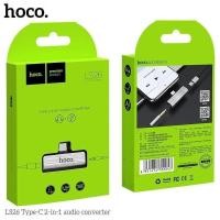 ราคา HOCO LS26 ตัวแปลงหัวชาร์จ สำหรับสาย Type-C + AUX ชาร์จไฟ ฟังเพลงได้พร้อมกัน Type-C 2-in-1 Audio Converter ของแท้100% (22157855518)