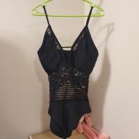 ราคา ชุดว่ายน้ำวันพีชสีดำ แต่งลูกไม้ (3251709784)