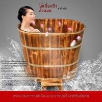 ราคา อ่างอาบน้ำ ถังอาบน้ำขนาดกะทัดรัดสำหรับพื้นที่เล็ก ถังแช่ตัวเต็มรูปแบบสำหรับใช้ในบ้าน บ่ออาบน้ำยกสูง ถังไม้ อ่างอาบน้ำ (42506841332)