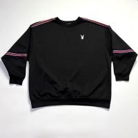 ราคา สเวตเตอร์สีดำทรงโอเวอร์ไซส์ แบรนด์ PLAYBOY อก 26.5" ยาว 29" (47254569162)