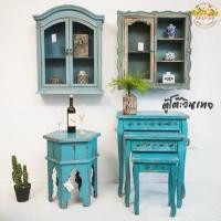 ราคา ตู้ใส่ของและโต๊ะวางของวินเทจสไตล์อังกฤษ วัสดุ : ไม้วินเทจ (22661424499)