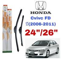 ราคา ใบปัดน้ำฝน ตรงรุ่น ซูโม่ Sumo: S-002 (กล่องส้ม) สำหรับรถ: Honda Civic FD ปี(2006- 2011) ขนาด24"/26" นิ้ว ราคา (28521470922)