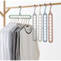 ราคา GANTUNGAN Magic Hanger ไม้แขวนเสื้อ 9 หลุม (43072624835)