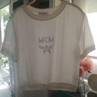 ราคา เสื้อ MCM สี off white แต่งหมุด แท้ (2458596775)