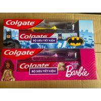 ราคา ชุดแปรงสีฟันคอลเกต พรีเมี่ยม + แถมยาสีฟันแบทแมน/บาร์บี้สําหรับเด็ก (28819264736)