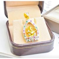 ราคา จี้เพชร จี้พระพิฆเนศ จี้ทองไมครอน จี้ชุบทองคำแท้ ฝังเพชรสวิซ หุ้มทองคำแท้100% ไม่ลอก ไม่ดำ ใส่ติดตัวได้ตลอด (18616714116)