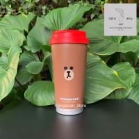 ราคา Starbucks x LINE FRIENDS Brown Limited Education แก้วสตาร์บัคส์ แก้วหมีบราวน์ ของแท้ ส่งฟรี (12574251394)