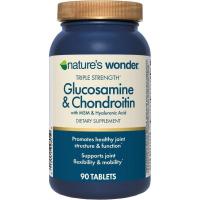 ราคา Natures Wonder Triple Strength Glucosamine Chondroitin พร้อม MSM และกรดไฮยาลูโรนิกและ Boswellia เพื่อสุขภาพร่วม รองรับความยืดหยุ่นของข้อต่อและการเคลื่อนไหว ซัพพลาย 45 วัน 90 Tabl (40826878391)