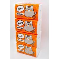 ราคา กระดาษทิชชู่​ พอชชี่ Poshy แมวส้ม (28215668292)
