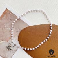 ราคา ส่งเร็ว⚡สร้อยคอลูกปัดมุกแฟชั่นจี้ผีเสื้อหรูหรา Clavicle Choker อุปกรณ์เสริมสำหรับสุภาพสตรีcobrandier.COD (27612341391)