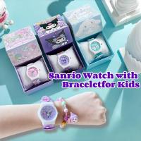 ราคา SANRIO ชุดนาฬิกาและสร้อยข้อมือลายการ์ตูนซานริโอ – ของขวัญที่สมบูรณ์แบบสําหรับเด็กผู้หญิง, พุดฟูด, ซินนามอนโรล, ทํานอง & สวัสดี คิตตี้ (43911173705)