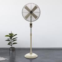 ราคา Bungalow Fan พัดลมตั้งพื้น พัดลมเหล็ก ทรงวินเทจ ขนาด 16 นิ้ว / รุ่นคาปรี CAPRI Stand Fan ( สีครีม ) (7940670652)